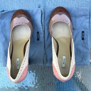 Miu Miu colorblocked heels size 40